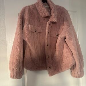 New In Blush Teddy Jacket